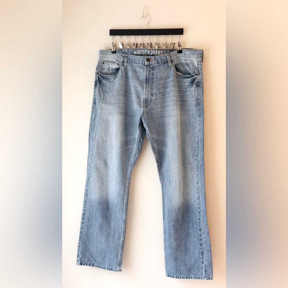 Nautica Men's Relax-Fit Rigid Light-Blue Denim Jeans 40x32